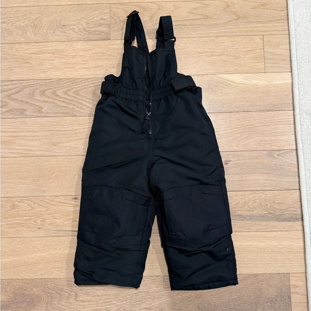 Toddler Cat & Jack Black Kids Snow Bib Overalls - 18M